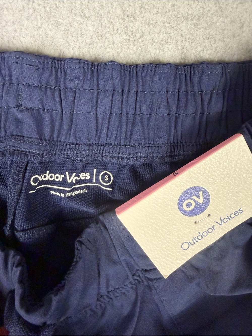 Outdoor Voices Navy Elastic Waist Athletic Shorts - Picture 10 of 10